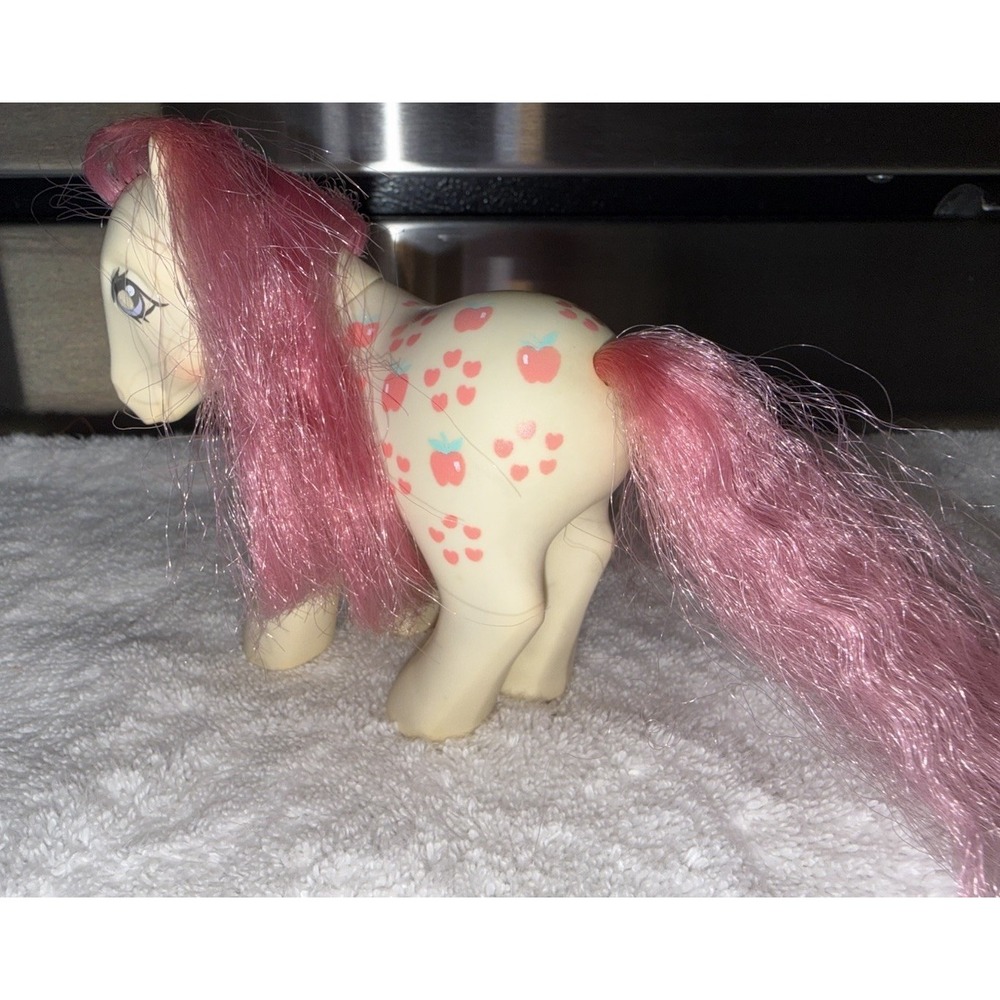 My Little Pony Vintage Loving Family Mommy Apple Delight G1 White Pink Hair 1987